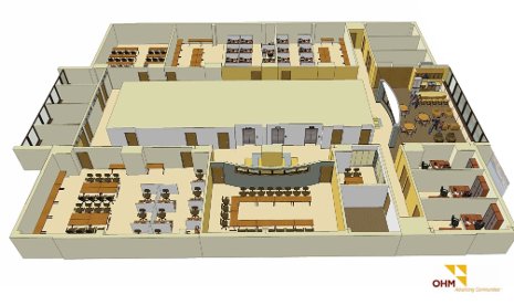 Artist's rendering of the new Paul and Susan Williams Center for Computer Systems Research 