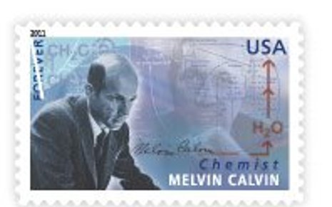 Alumnus Melvin Calvin's postage stamp