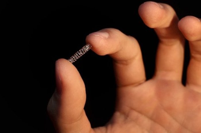 Small yet mighty Permanent stents are lifesavers, but they can also cause health problems when they are in the body for a long time. Michigan Tech researchers are investigating a new stent material, zinc, that would dissolve safely after the artery has healed. iStockphoto