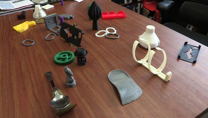 Some of the 20 things Joshua Pearce's group made for pennies on the dollar using 3D printers.