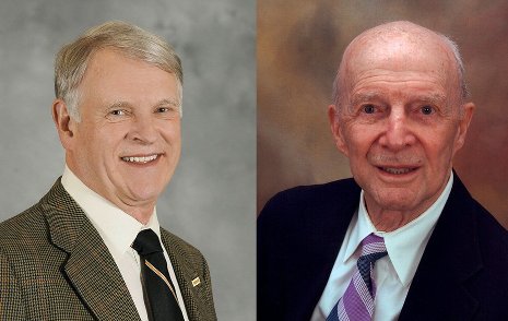 David House and Dick Henes, Melvin Calvin Medal of Distinction winners.