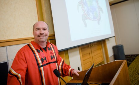 Martin Reinhardt speaks on "Being Indian Today."