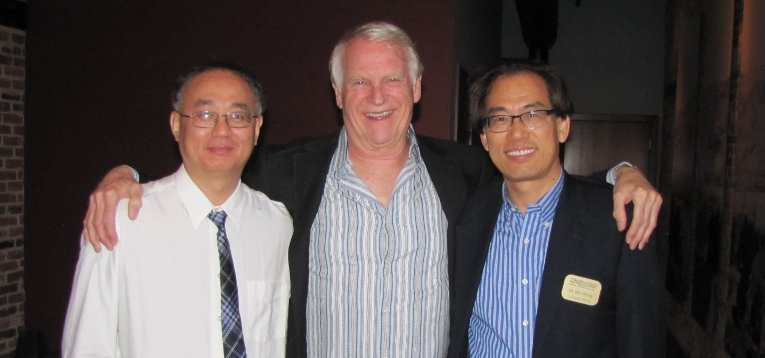 From the left, Kui Zhang, Dave House and Min Song.