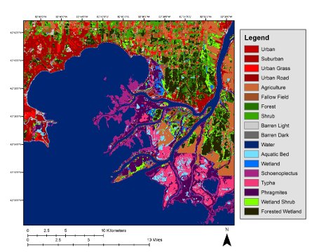 Map showing remote sensing data.