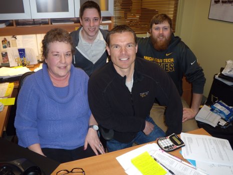 From the left: Kathy Pintar, Ben Bryant, Ryan Dixon and Brett Barker.