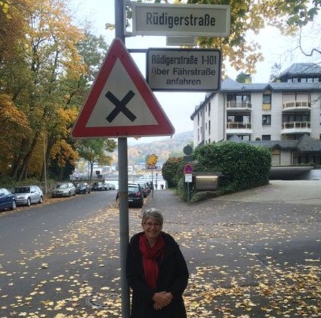 Brenda Rudiger finds a namesake street in Germany.