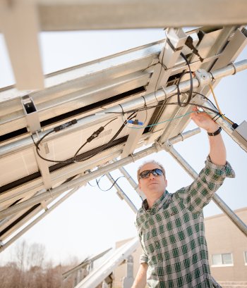 Military PV Pearce Engineer Joshua Pearce says solar, because of its decreasing costs, geographic accessibility and versatility, makes the most sense for powering microgrids.