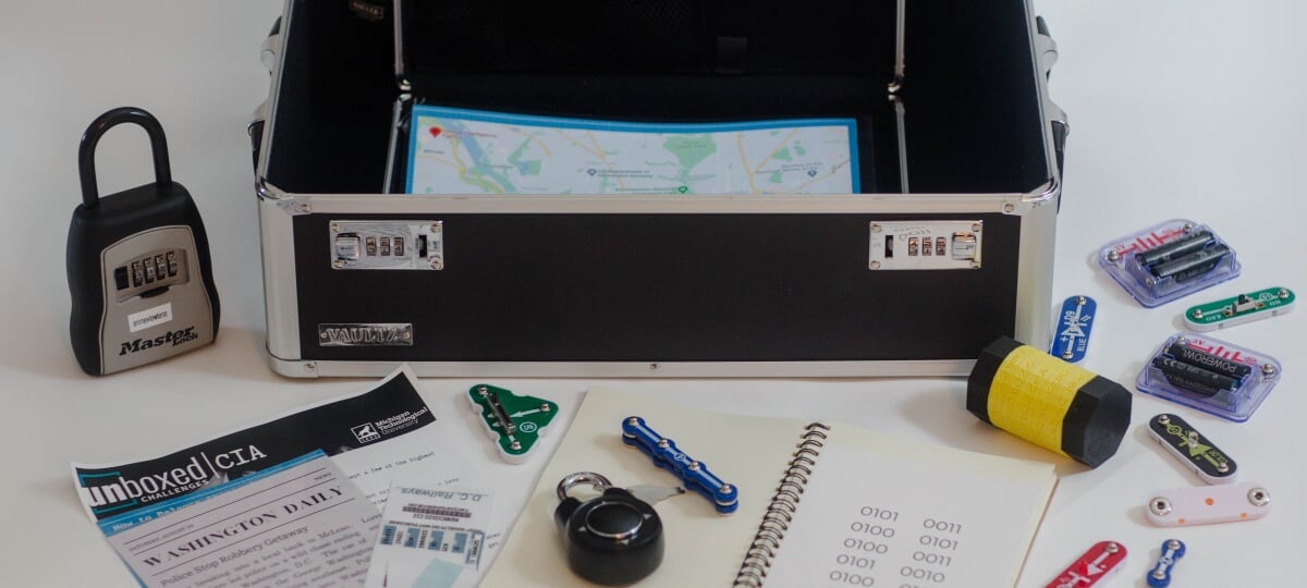 CIA box inside peek