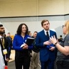 Companies Hire Huskies - Tech's biannual Career Fairs are a major factor in our 93% job placement rate within six months of graduation. This fall, students, employers, and local businesses welcomed the return to an in-person event.