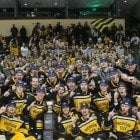 CCHA Mason Cup Champs - Michigan Tech hockey won the Mason Cup and earned an automatic bid to the NCAA Men's Ice Hockey Tournament for the third straight year. Husky pride is running strong in Houghton, where hockey is a way of life.