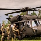 The Huskies Have Landed - Michigan Tech Army ROTC cadets took training to new heights at MTU's Kearly Stadium, joining Husky alumni aboard UH-60 Black Hawk helicopters for hands-on experience building the skills and leadership they'll need as future U.S. Army officers.
