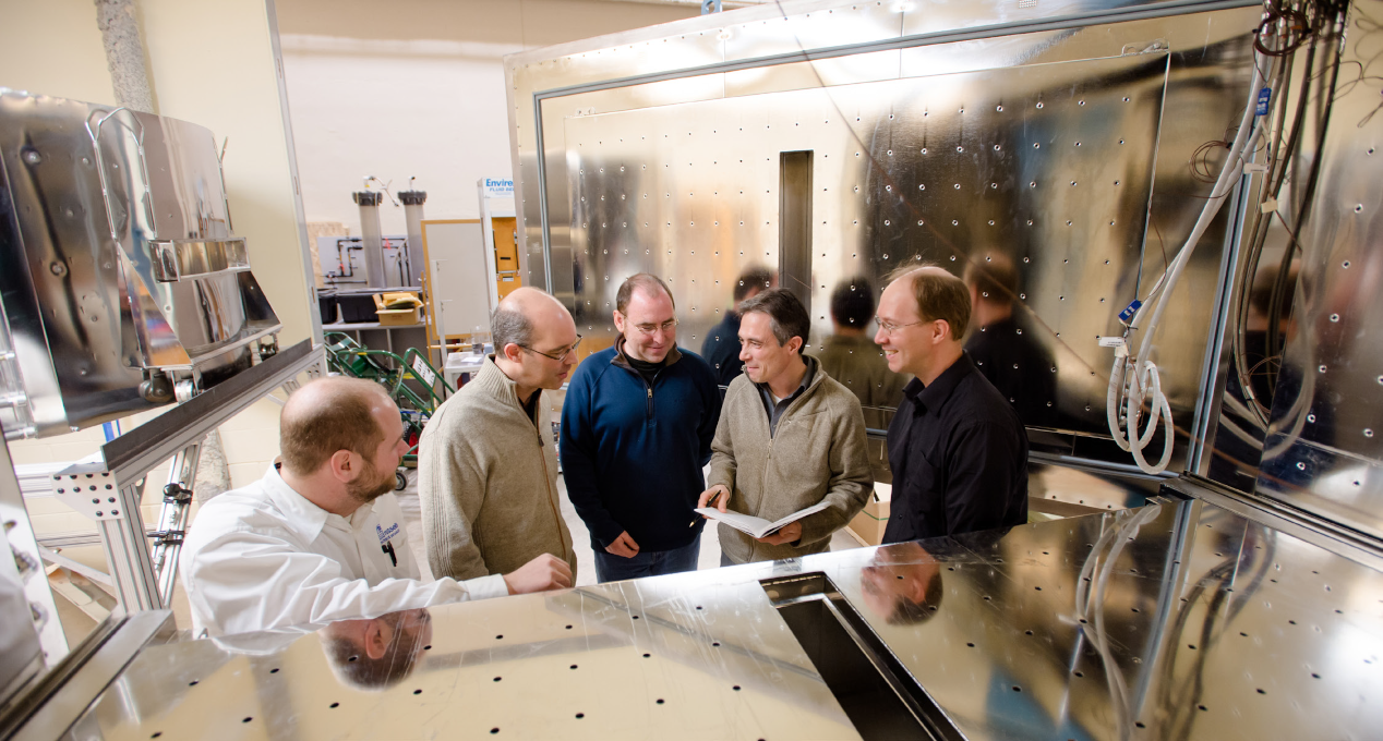 View from inside Pi Cloud Chamber