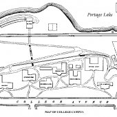 1928 Michigan Tech Campus Map