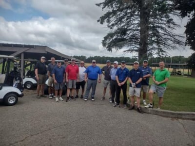 Conference attendees at outing