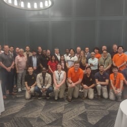 Participants of the 2025 Student Scholarship Golf Outing in the banquet hall.