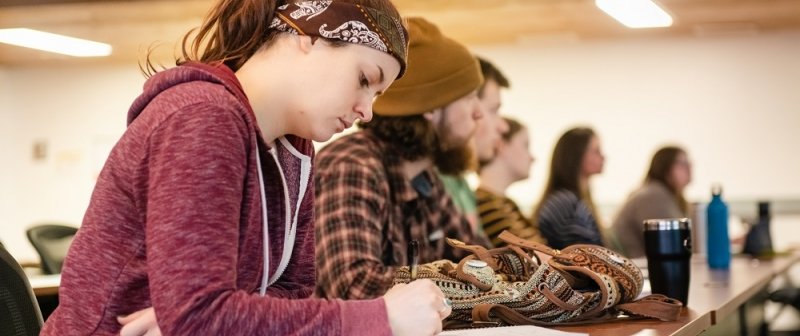 Students in class.