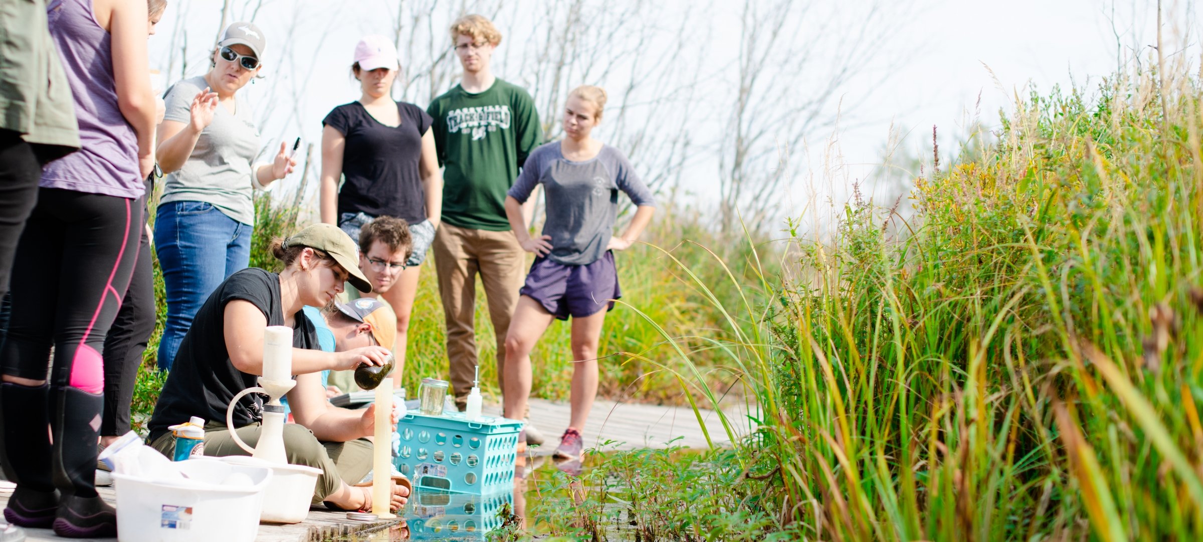 Researchers in the field.