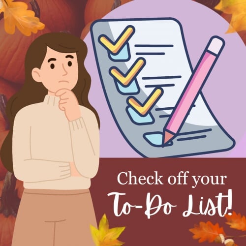 To Do List Before departing for Spring Break