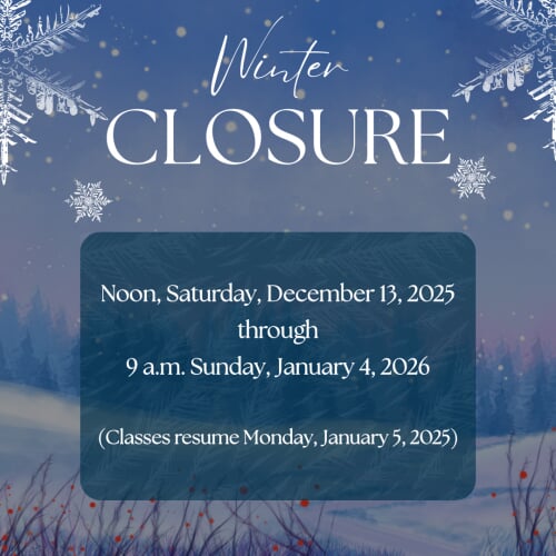 Winter Closure Dates