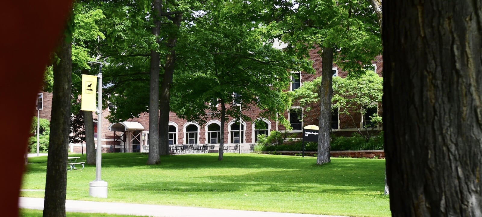 Image of Douglass Houghton Hall from Walker Lawn