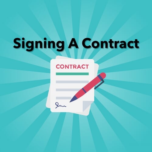 Signing a Contract