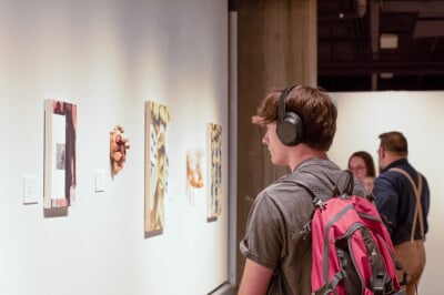 Artist Recpetion for that thing between my teeth is my foot, artwork by Douglas Degges