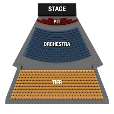 Rozsa Seating Section Map
