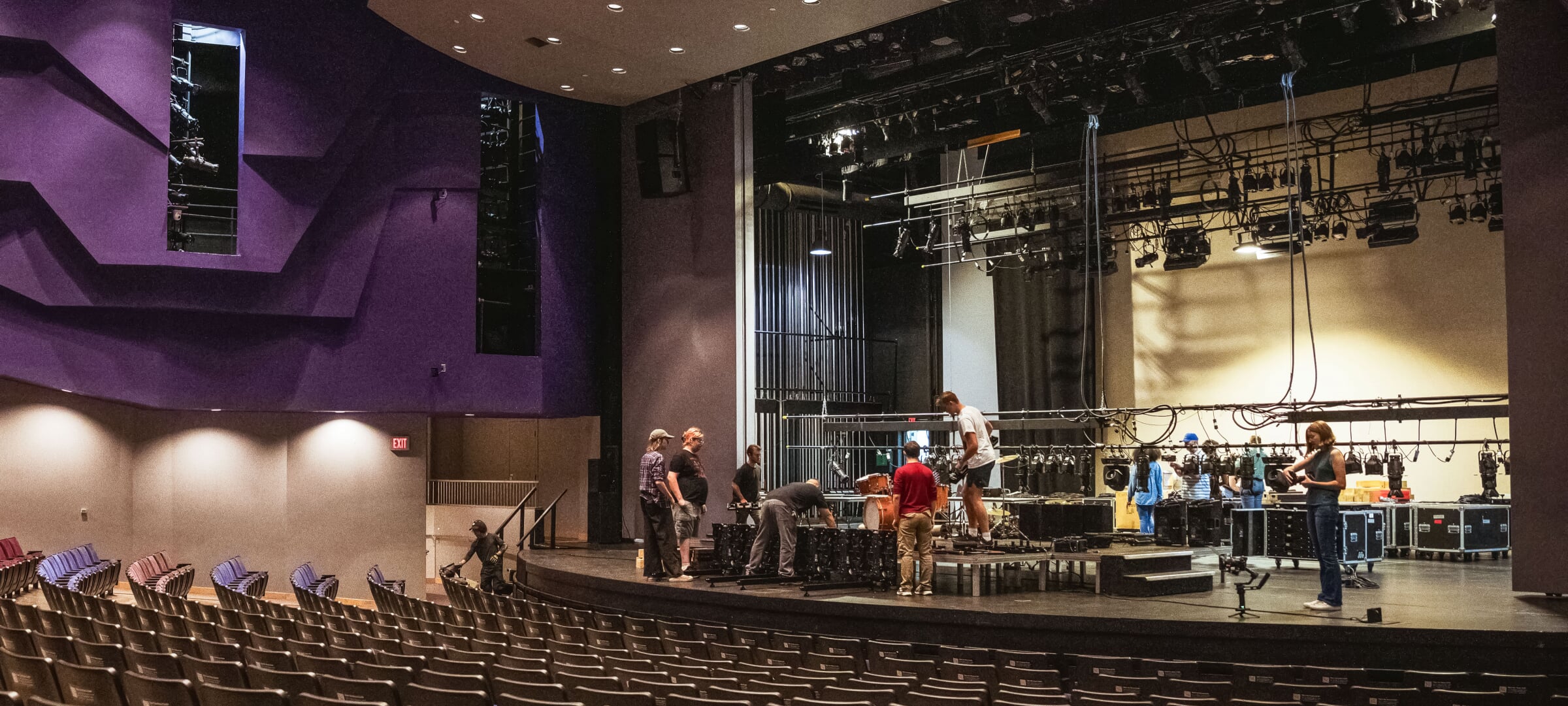 Seating and Stage in the Performing Arts Hall
