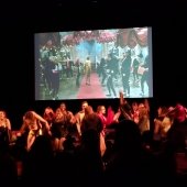 Performers dancing during Rocky Horror Picture Show.