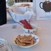 A table with snacks.