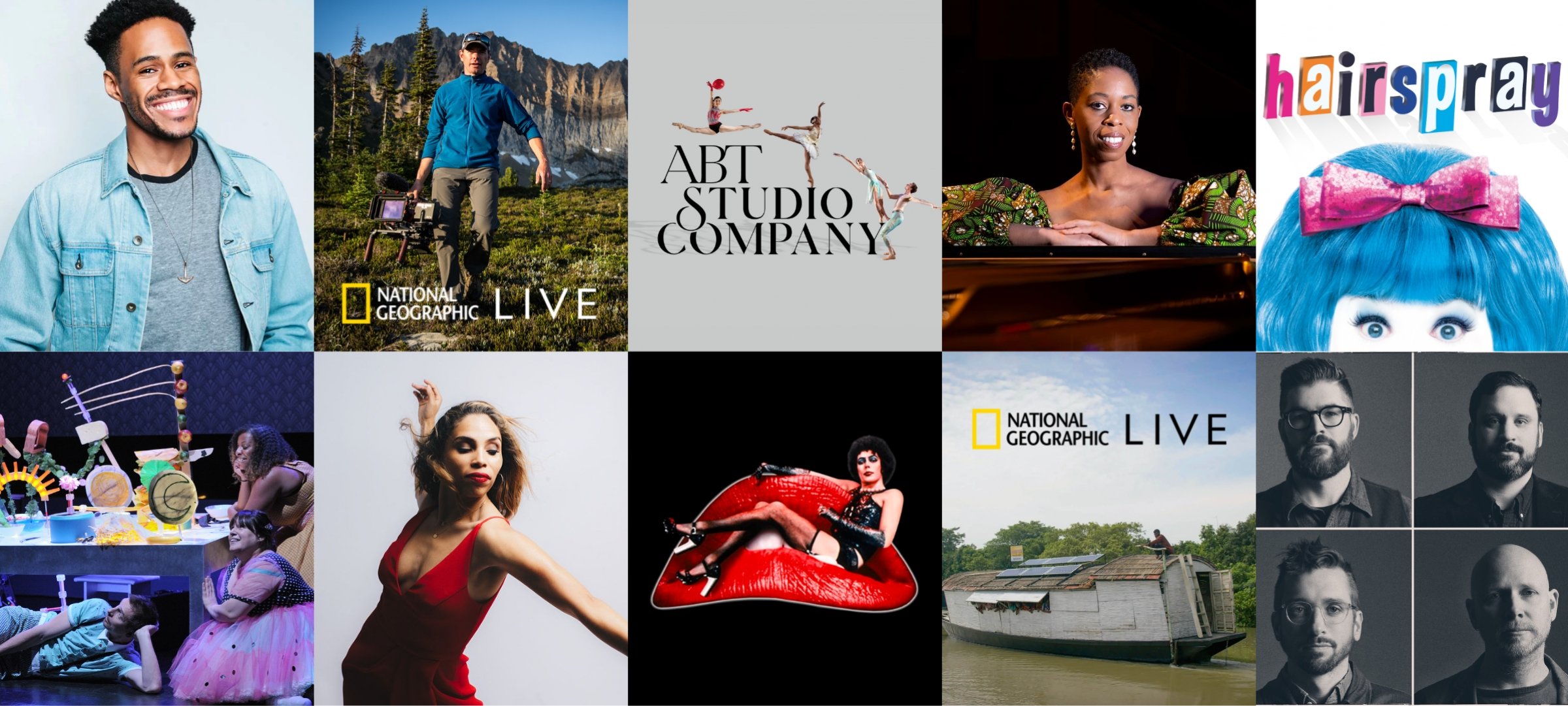 Grid of the 10 shows in the 22/23 Rozsa Presenting Series