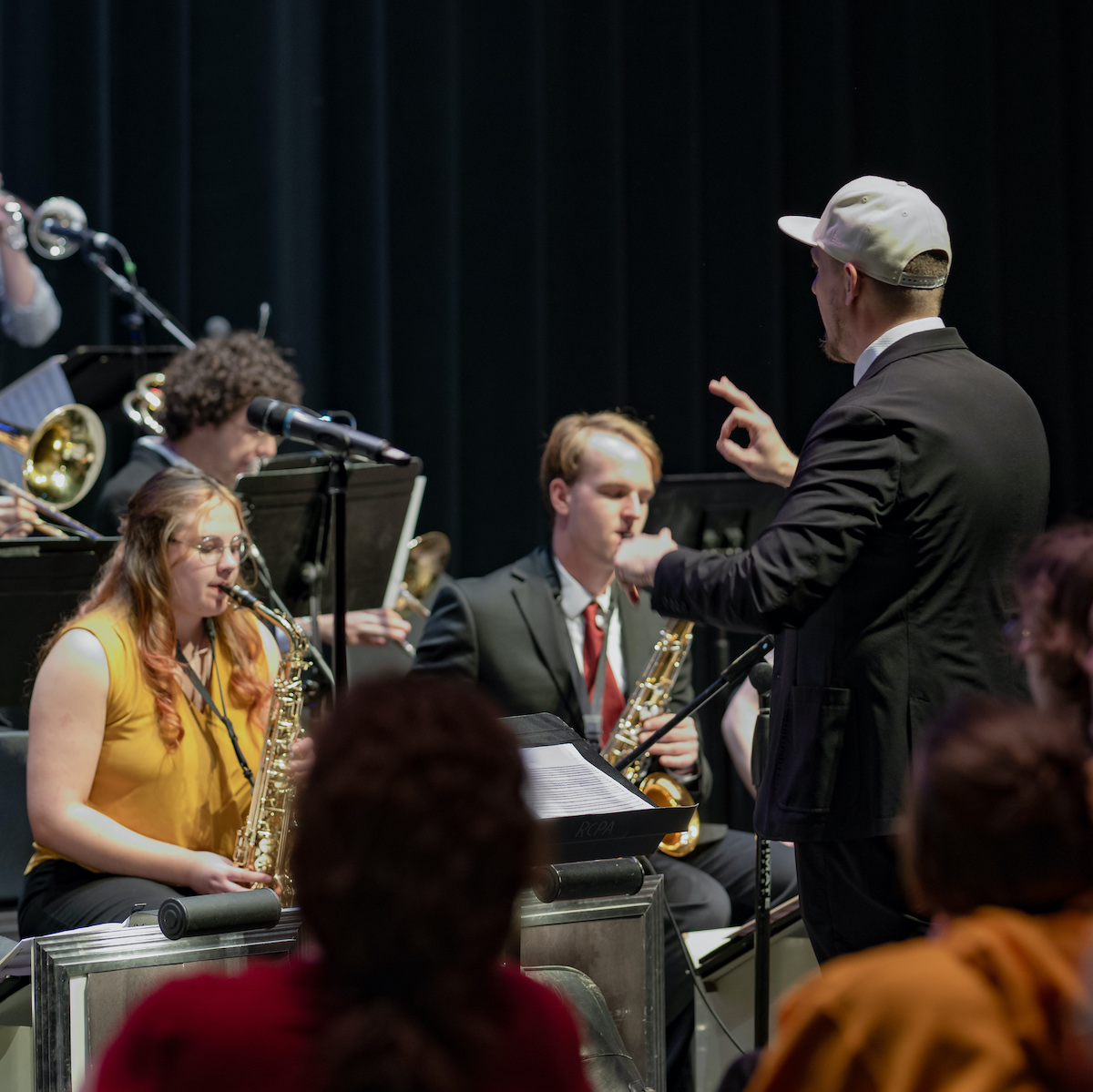 Michigan Tech Jazz Lab Band performs under the instruction of Adam Meckler