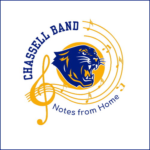 Chassell Band Notes From Home Logo