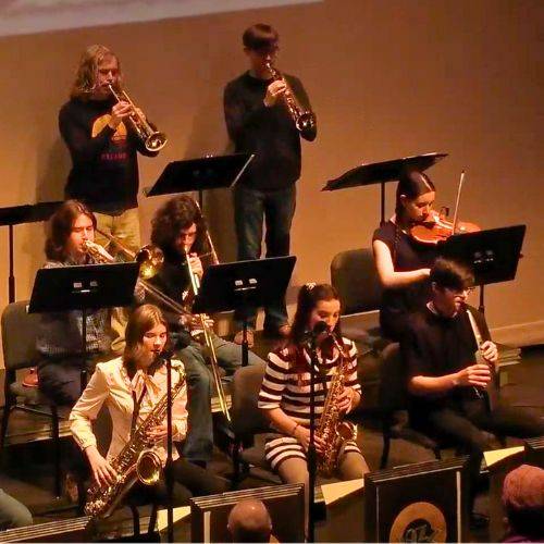 Video Game Music Ensemble performing.