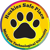 Huskies Safe Place logo.