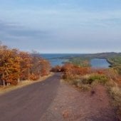 Forest and two lakes