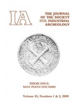 Journal of the Society for Industrial Archeology cover