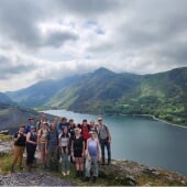 Wales Group Hike Group in mountains of Wales