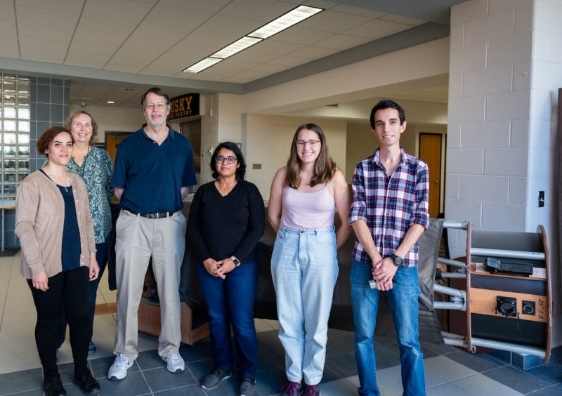 Physics professor Robert Nemiroff gets help from his research group and students when it's time to wheel out a huge telescope, believed to be the largest of its kind in the world reserved for student use.