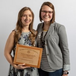 Sarah Jo Martens poses with Angela Hoffman.