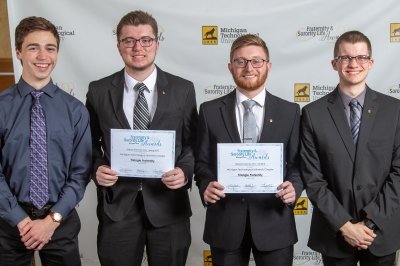 photo of greek life award fraternity recipients