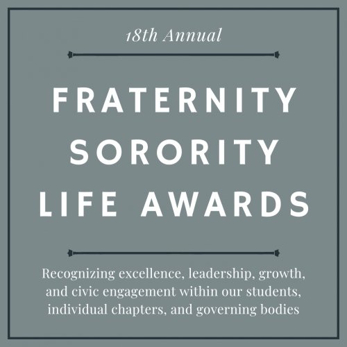 Fraternity and Sorority Life Awards Graphic
