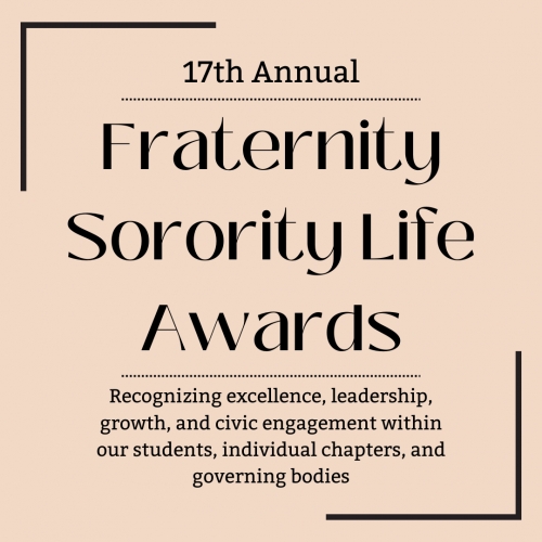 Fraternity and Sorority Life Awards Graphic
