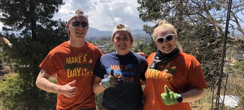Three students.
