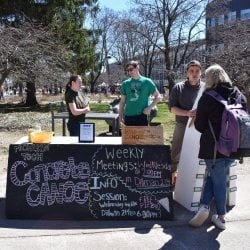 Concrete Canoe at Spring Fling