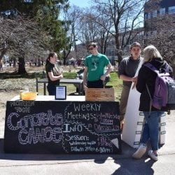 Concrete Canoe at Spring Fling