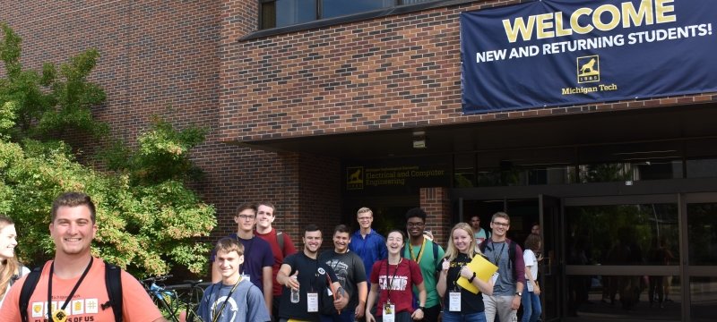 Orientation Executive Staff welcome to Michigan Tech