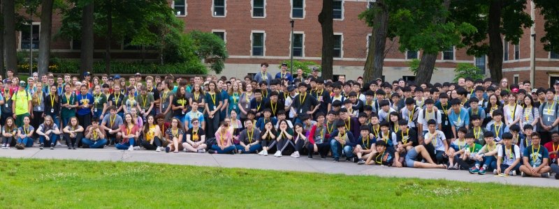 A group photo of Summer Youth Program attendees 