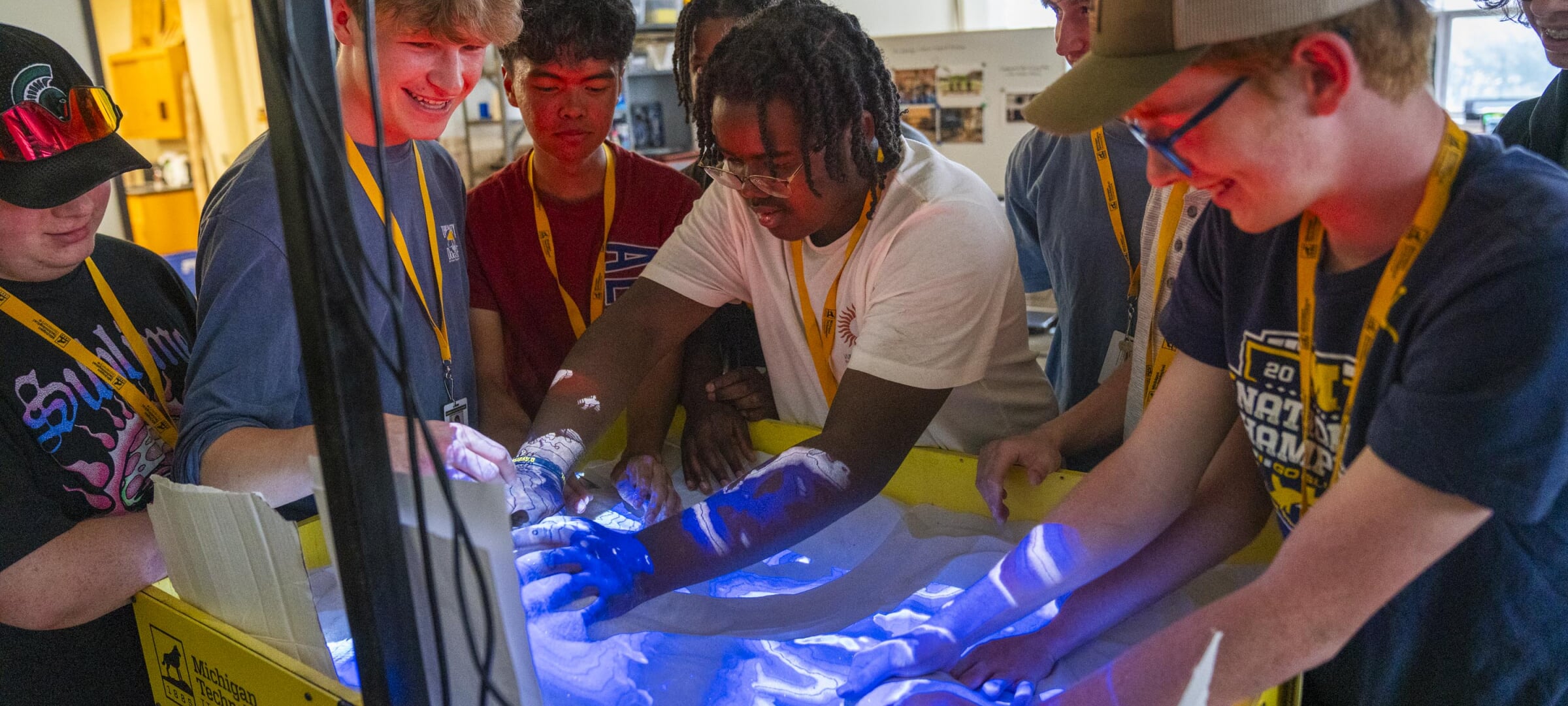 Students in hardhats