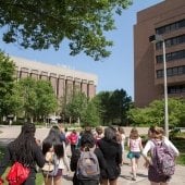 SYP students walking to class